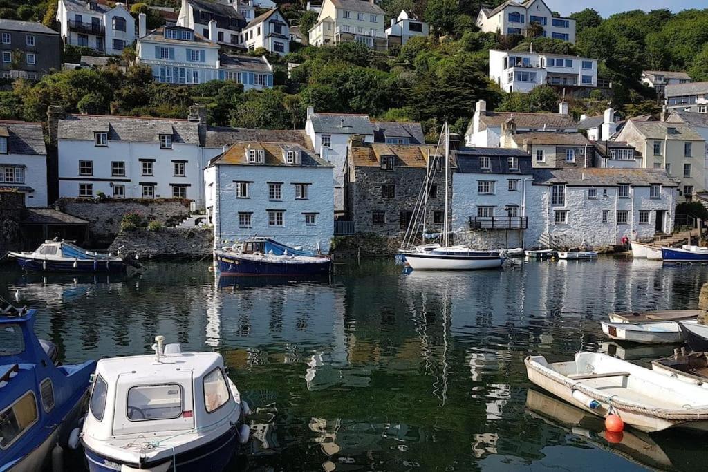 Bijou Coastal Apartment In Polperro With Hot Tub Onsite Parking Downhill Walk To Village Eksteriør bilde